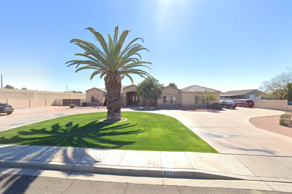 Street View exterior associated with the verified address for Annie's Loving Care in Glendale, Arizona.