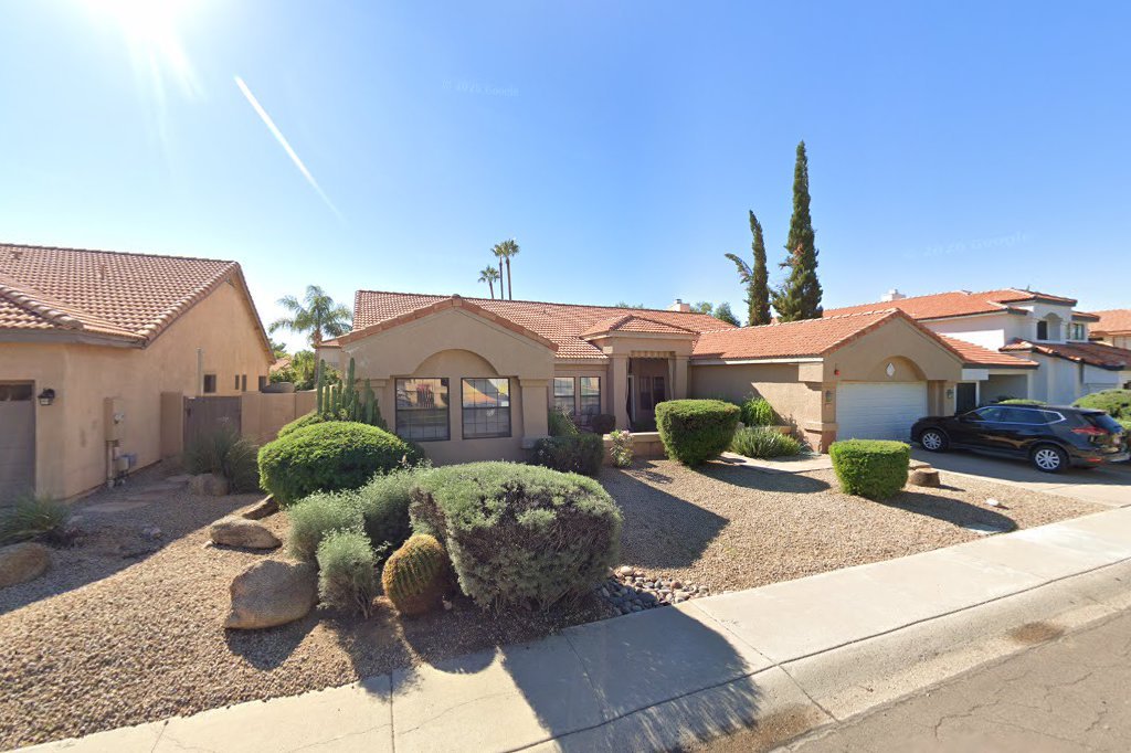Street View exterior associated with the verified address for Assisted Living At Bloomfield Manor, INC in Scottsdale, Arizona.