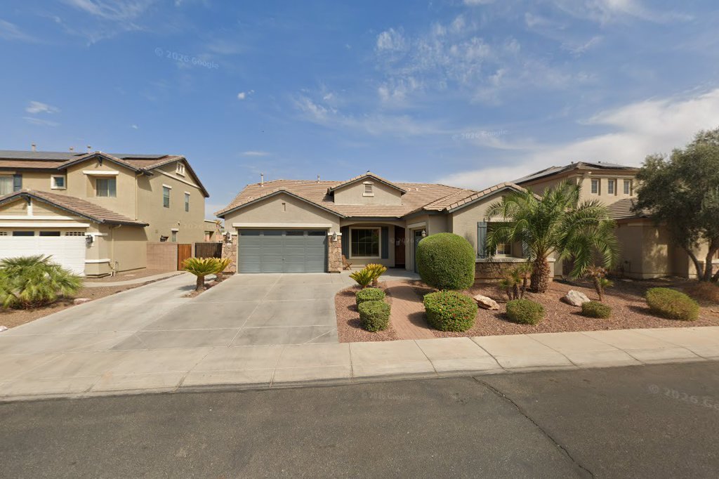 Street View exterior associated with the verified address for Avondale Assisted Living Home in Avondale, Arizona.