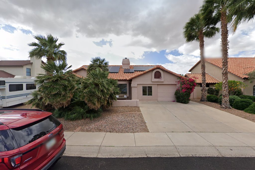 Street View exterior associated with the verified address for Beverly Assisted Living Home in Glendale, Arizona.
