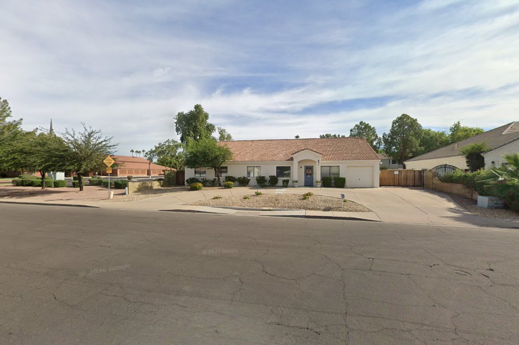 Street View exterior associated with the verified address for By Your Side Assisted Living in Mesa, Arizona.