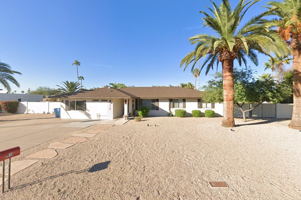 Street View exterior associated with the verified address for Caring For Loved Ones in Scottsdale, Arizona.