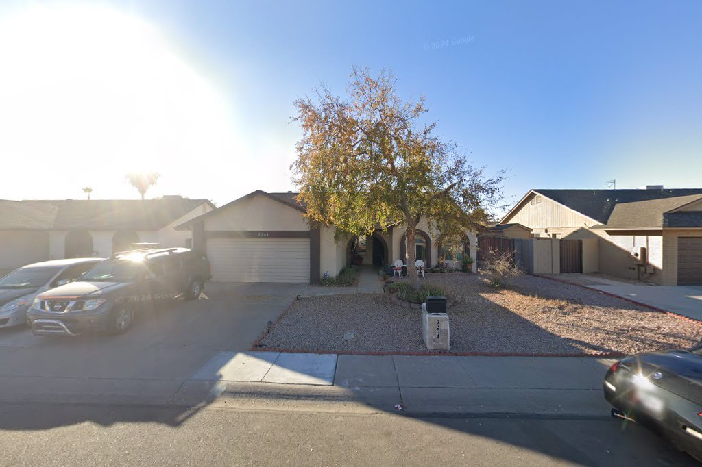 Street View exterior associated with the verified address for Comfort Living Home Care in Chandler, Arizona.