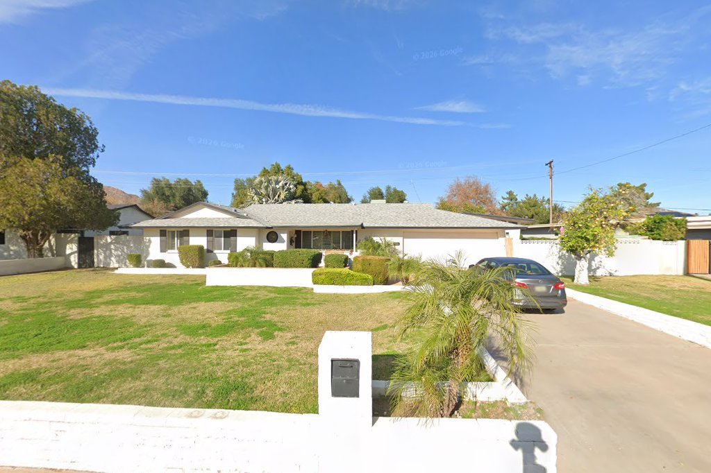 Street View exterior associated with the verified address for Constant Care Assisted Living Of Arcadia in Scottsdale, Arizona.