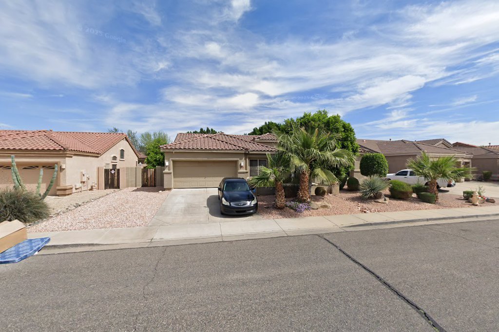 Street View exterior associated with the verified address for Firebird Assisted Living #2 in Glendale, Arizona.