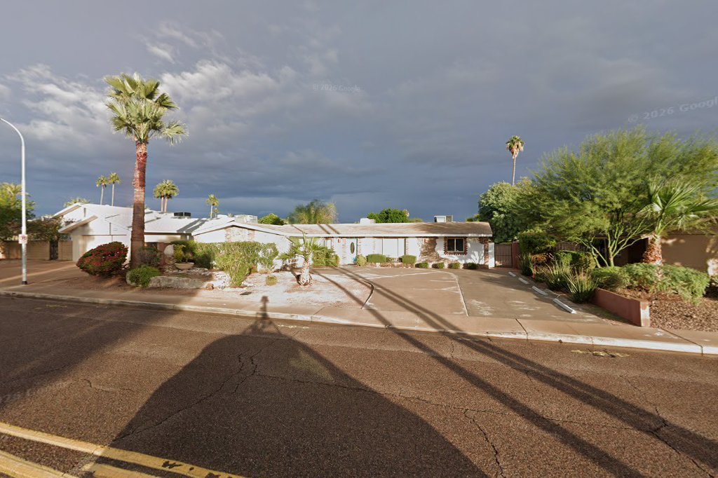Street View exterior associated with the verified address for Harmony Care Assisted Living LLC in Scottsdale, Arizona.