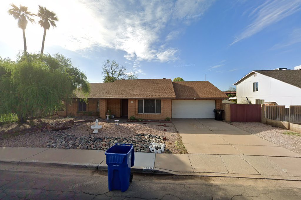 Street View exterior associated with the verified address for Ibransie Loving Care Home in Mesa, Arizona.