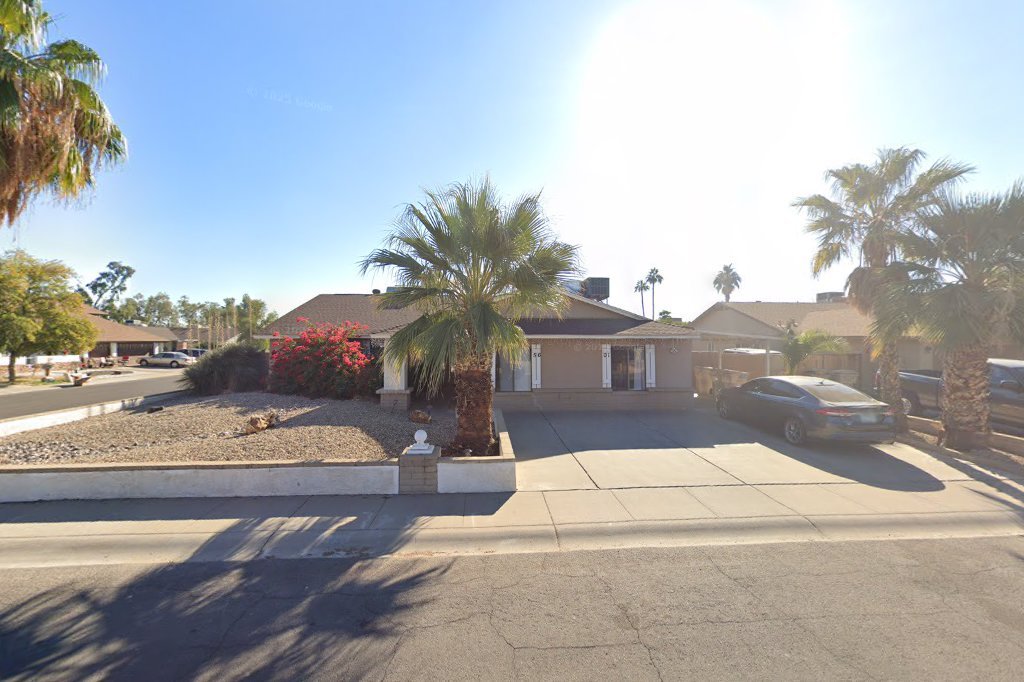 Street View exterior associated with the verified address for Living Waters Assisted Living LLC in Glendale, Arizona.
