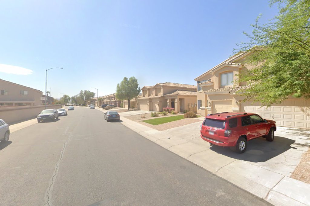 Street View exterior associated with the verified address for Loving Hands Assisted Living in Avondale, Arizona.