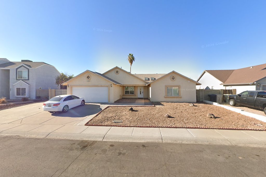 Street View exterior associated with the verified address for Lydia's Adult Care Home LLC in Glendale, Arizona.