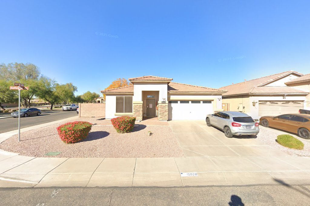 Street View exterior associated with the verified address for Redfield Assisted Living Care Home in Surprise, Arizona.