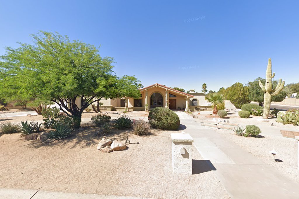 Street View exterior associated with the verified address for Serva Assisted Living Of Scottsdale in Scottsdale, Arizona.