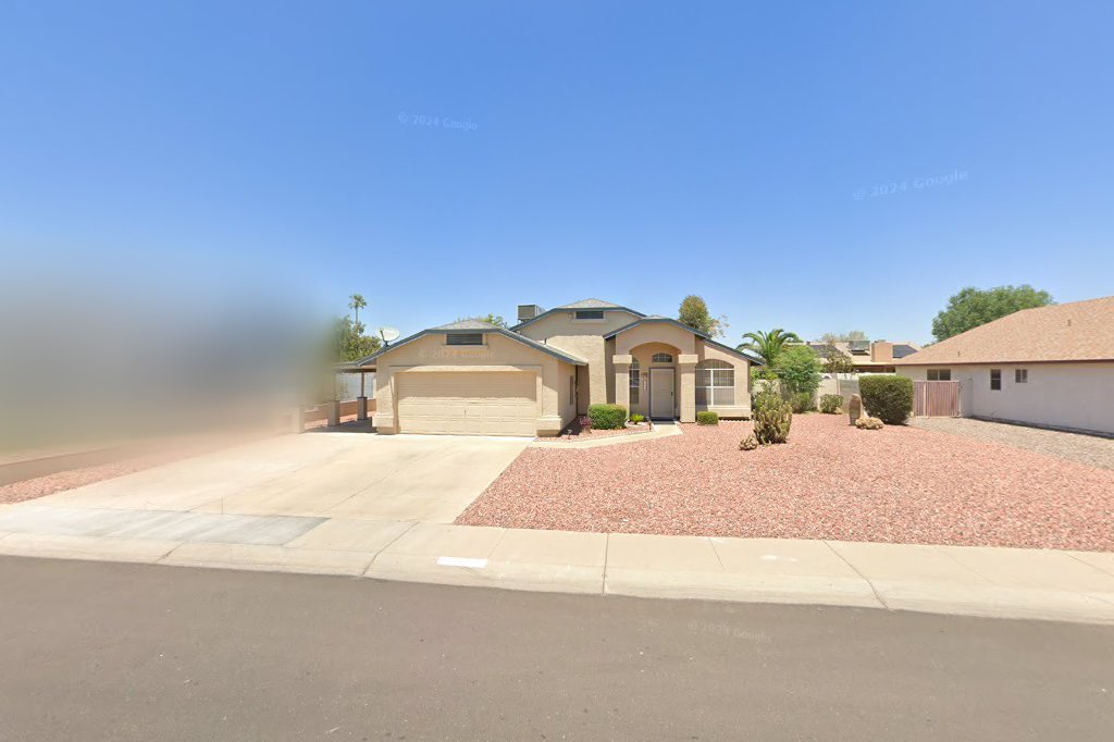 Street View exterior associated with the verified address for St Therese Adult Care Home in Peoria, Arizona.