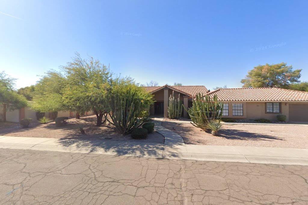 Street View exterior associated with the verified address for Summerfield at Jentilly Assisted Living Home in Tempe, Arizona.
