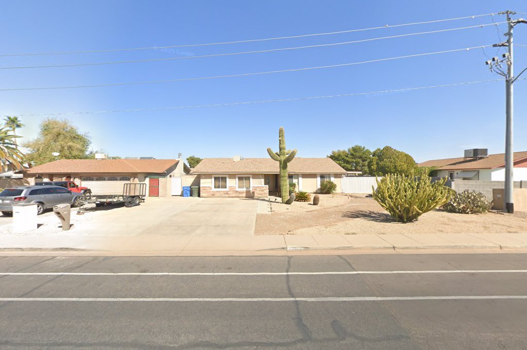 Street View exterior associated with the verified address for The Harbor Lighthouse II in Glendale, Arizona.