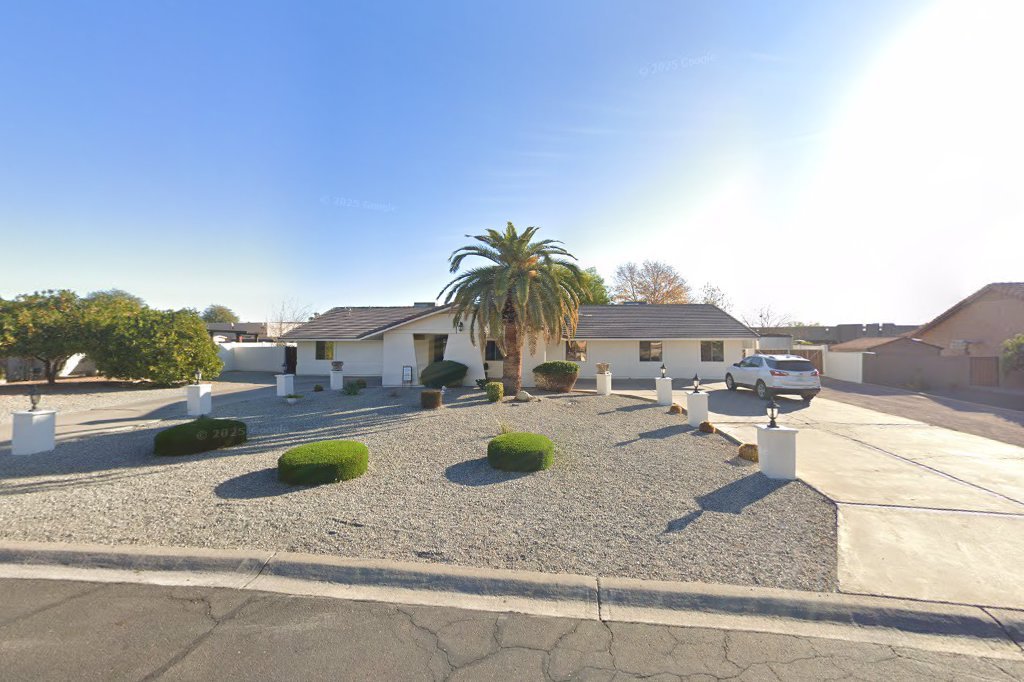 Street View exterior associated with the verified address for White Dove At Sunrise Mountain Assisted Livinghome in Peoria, Arizona.