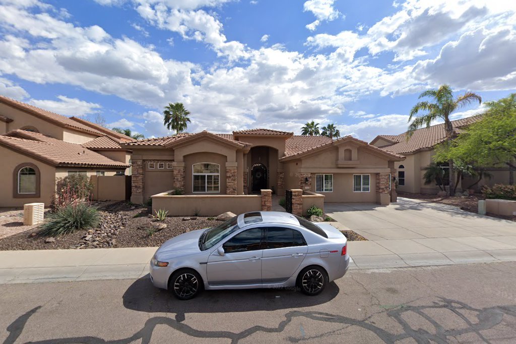 Street View exterior associated with the verified address for Hummingbird Retreat Of Arizona #1 in Scottsdale, Arizona.